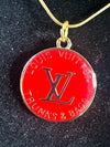 The “Red LV” Necklace