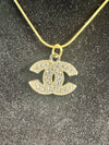 The “Gold & Crystal CC” Necklace